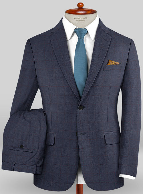 Caccioppoli Sun Dream Zorati Blue Wool Silk Suit - StudioSuits