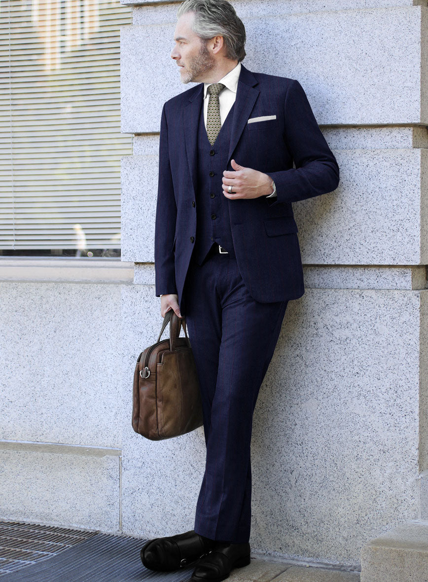 Caccioppoli Utoroa Blue Wool Pants - StudioSuits