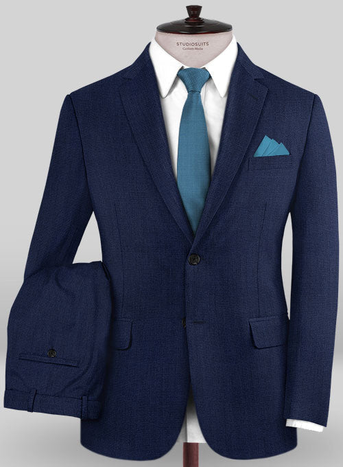 Caccioppoli Wool Blue Alista Suit - StudioSuits