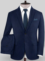 Caccioppoli Wool Blue Chebio Suit - StudioSuits