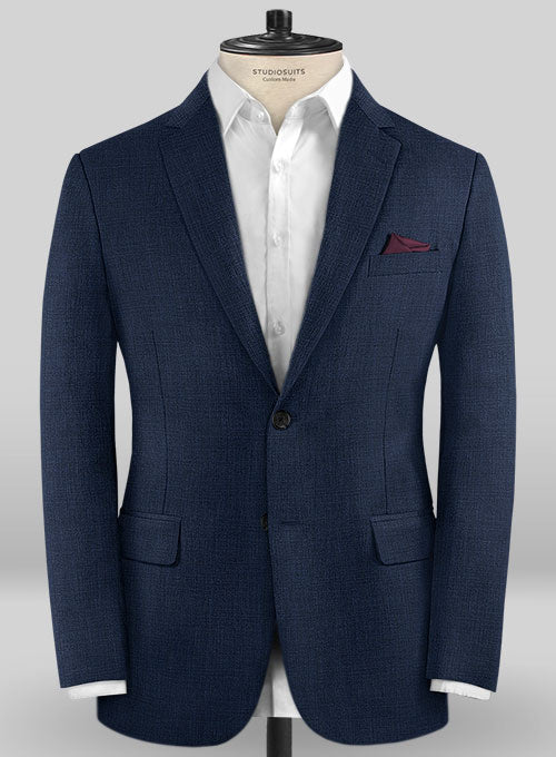 Caccioppoli Wool Blue Iglesi Suit - StudioSuits