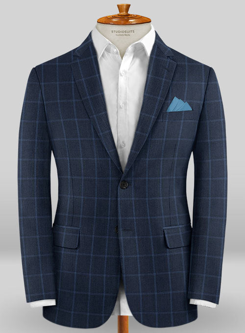 Caccioppoli Wool Blue Pasito Suit – StudioSuits