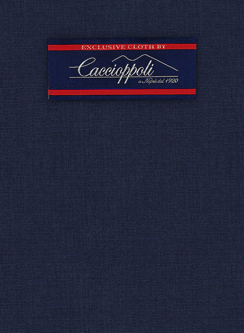Caccioppoli Wool Blue Sorne Jacket - StudioSuits