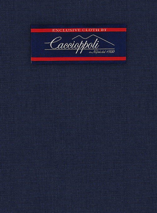 Caccioppoli Wool Blue Sorne Suit - StudioSuits
