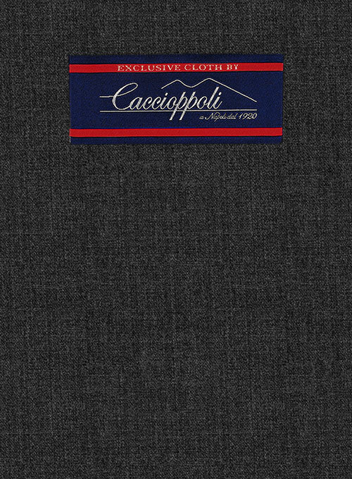 Caccioppoli Wool Gray Delofo Jacket - StudioSuits