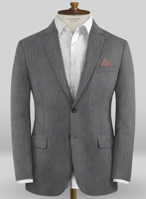 Caccioppoli Wool Gray Savi Suit - StudioSuits