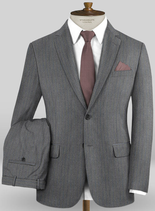 Caccioppoli Wool Gray Savi Suit - StudioSuits