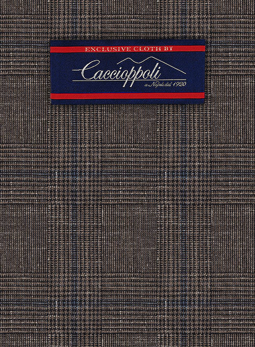 Caccioppoli Wool Silk Linen Ricalo Suit - StudioSuits
