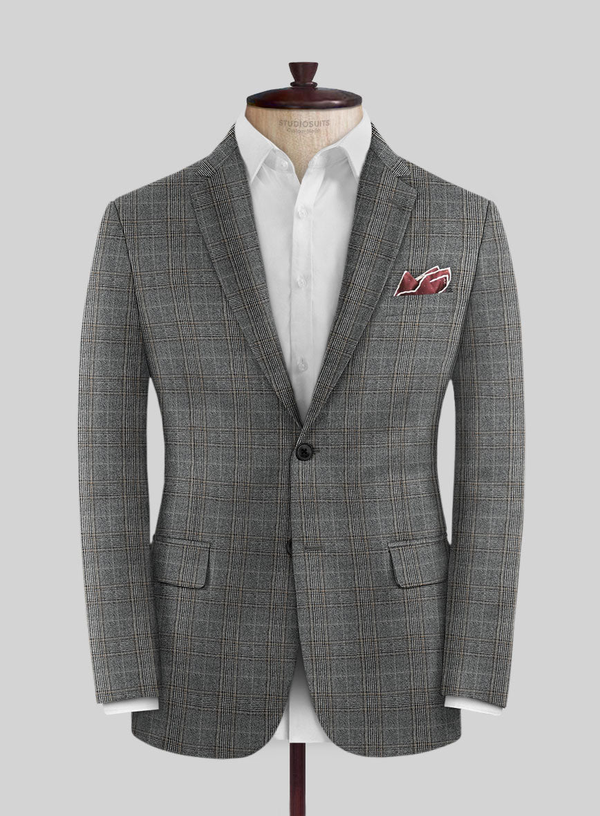 Caccioppoli Xofia Brown Wool Jacket - StudioSuits