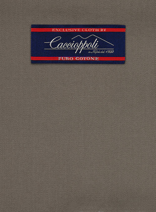 Caccioppoli Cotton Cashmere Caravel Brown Jacket - StudioSuits