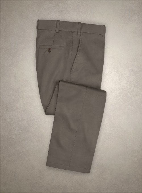 Caccioppoli Cotton Cashmere Caravel Brown Pants - StudioSuits