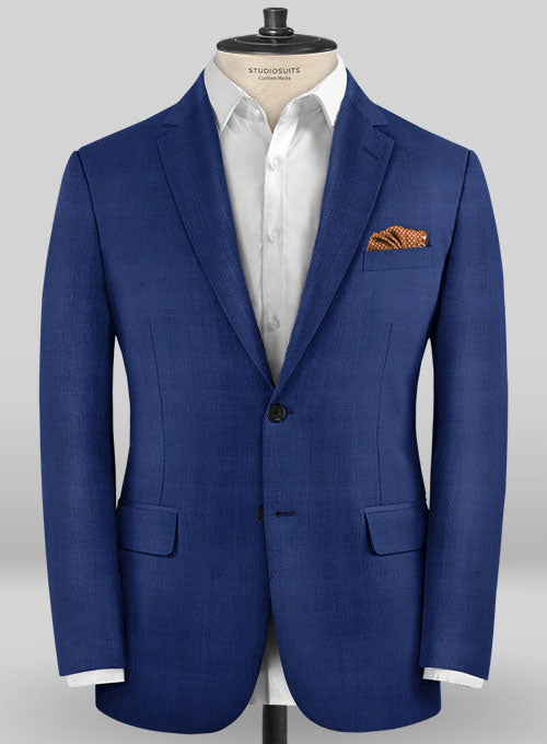 Caccioppoli Sun Dream Calito Blue Wool Silk Jacket - StudioSuits