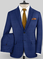 Caccioppoli Sun Dream Calito Blue Wool Silk Suit - StudioSuits