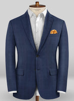 Caccioppoli Sun Dream Kizzu Blue Wool Silk Jacket - StudioSuits