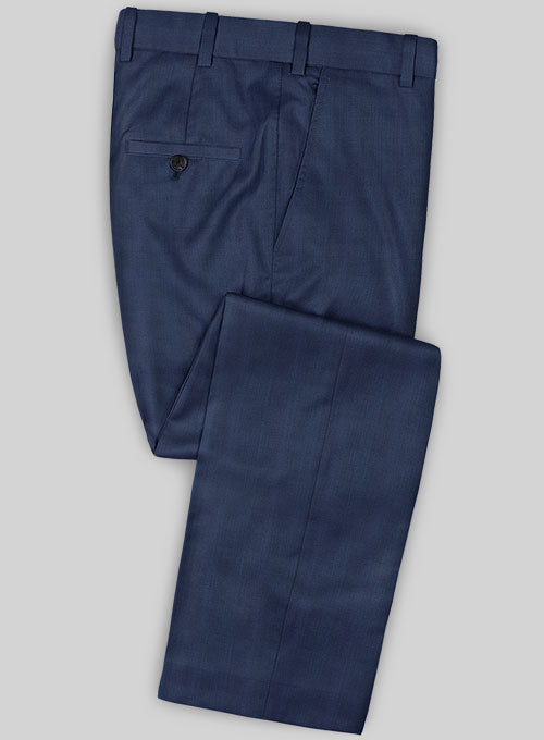 Caccioppoli Sun Dream Kizzu Blue Wool Silk Suit - StudioSuits