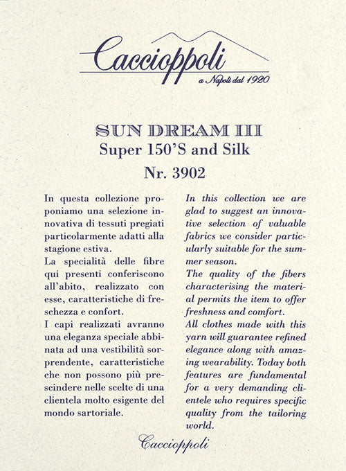 Caccioppoli Sun Dream Itodo Herringbone Wool Silk Pants - StudioSuits