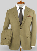 Caccioppoli Sun Dream Itodo Herringbone Wool Silk Suit - StudioSuits