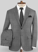 Caccioppoli Sun Dream Ridro Gray Wool Silk Suit - StudioSuits