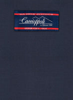 Caccioppoli Sun Dream Steel Blue Wool Silk Jacket - StudioSuits