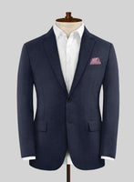 Caccioppoli Sun Dream Steel Blue Wool Silk Suit - StudioSuits