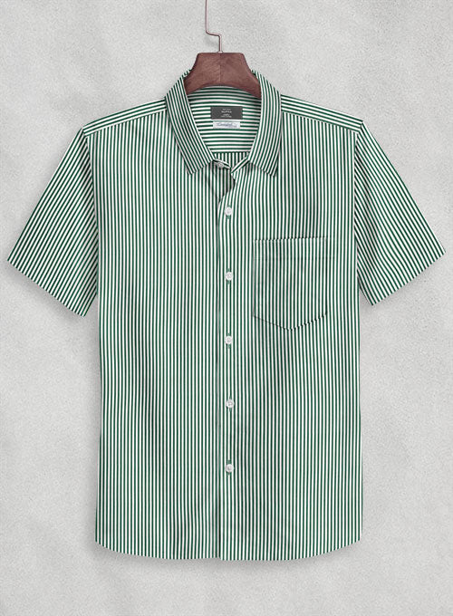 Caccioppoli Green Stripes Shirt - StudioSuits