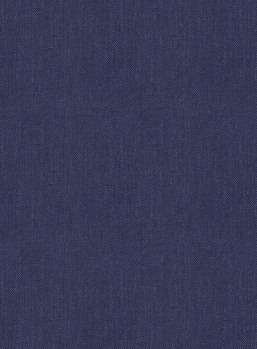 Campari Berry Blue Linen Jacket - StudioSuits
