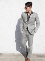 Campari Cloudy Gray Linen Suit - StudioSuits