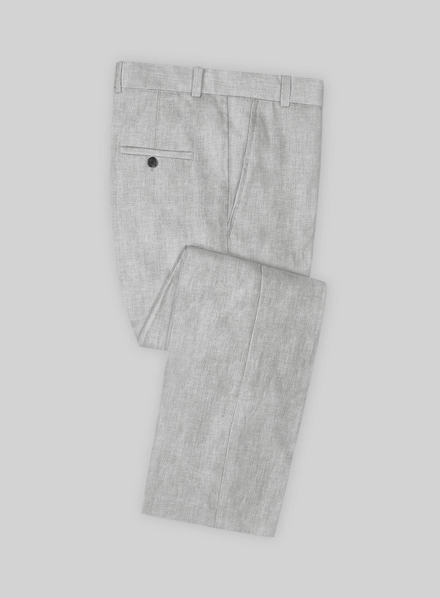 Campari Cloudy Gray Linen Suit - StudioSuits