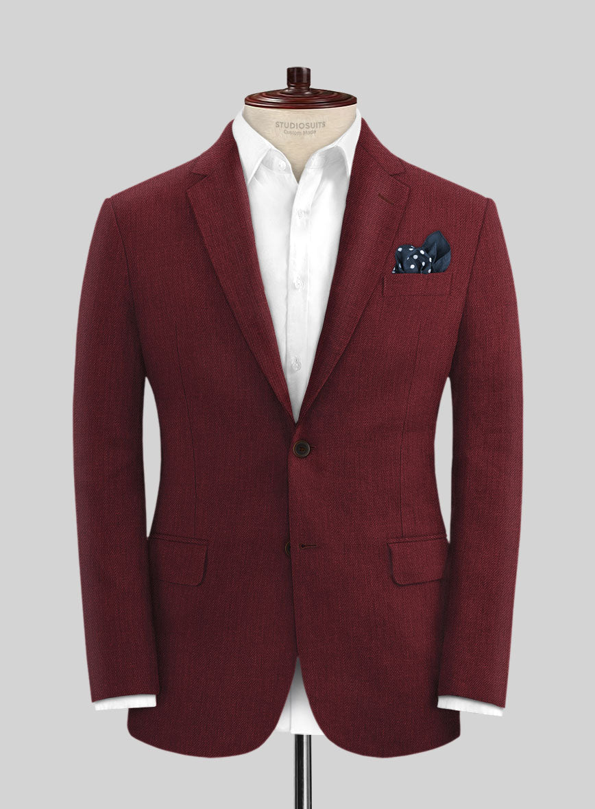 Campari Cranberry Linen Jacket – StudioSuits