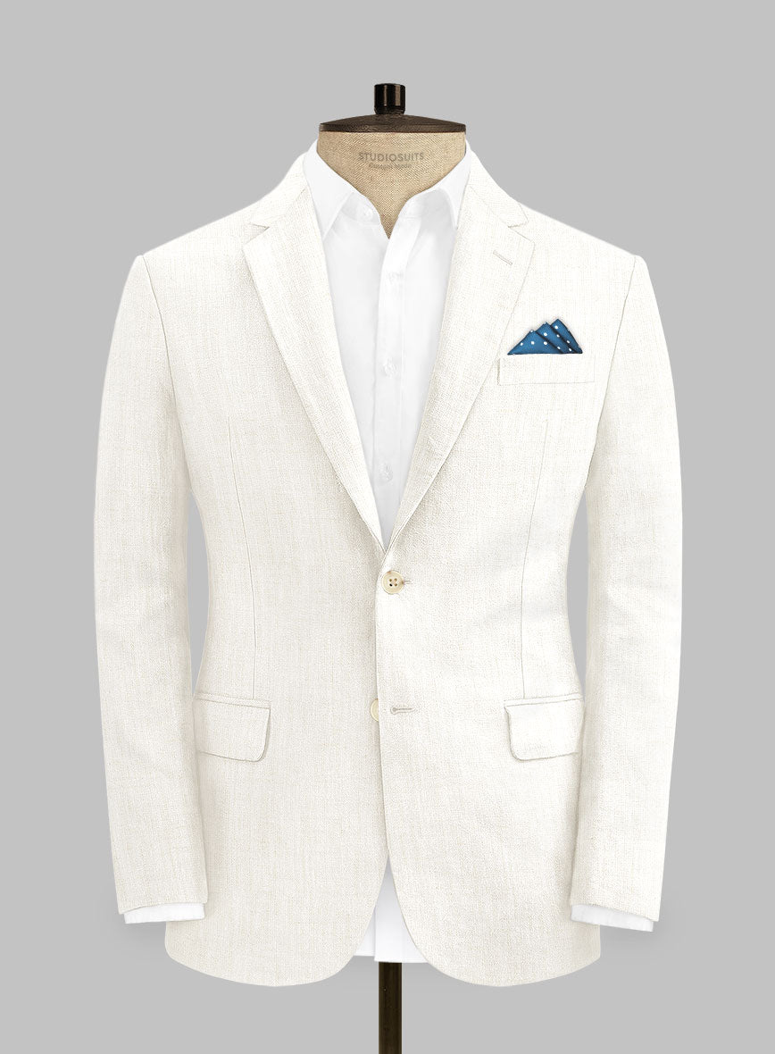 Campari Cream Linen Jacket - StudioSuits