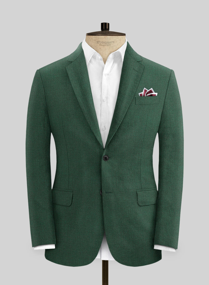 Campari Green Mile Linen Jacket - StudioSuits