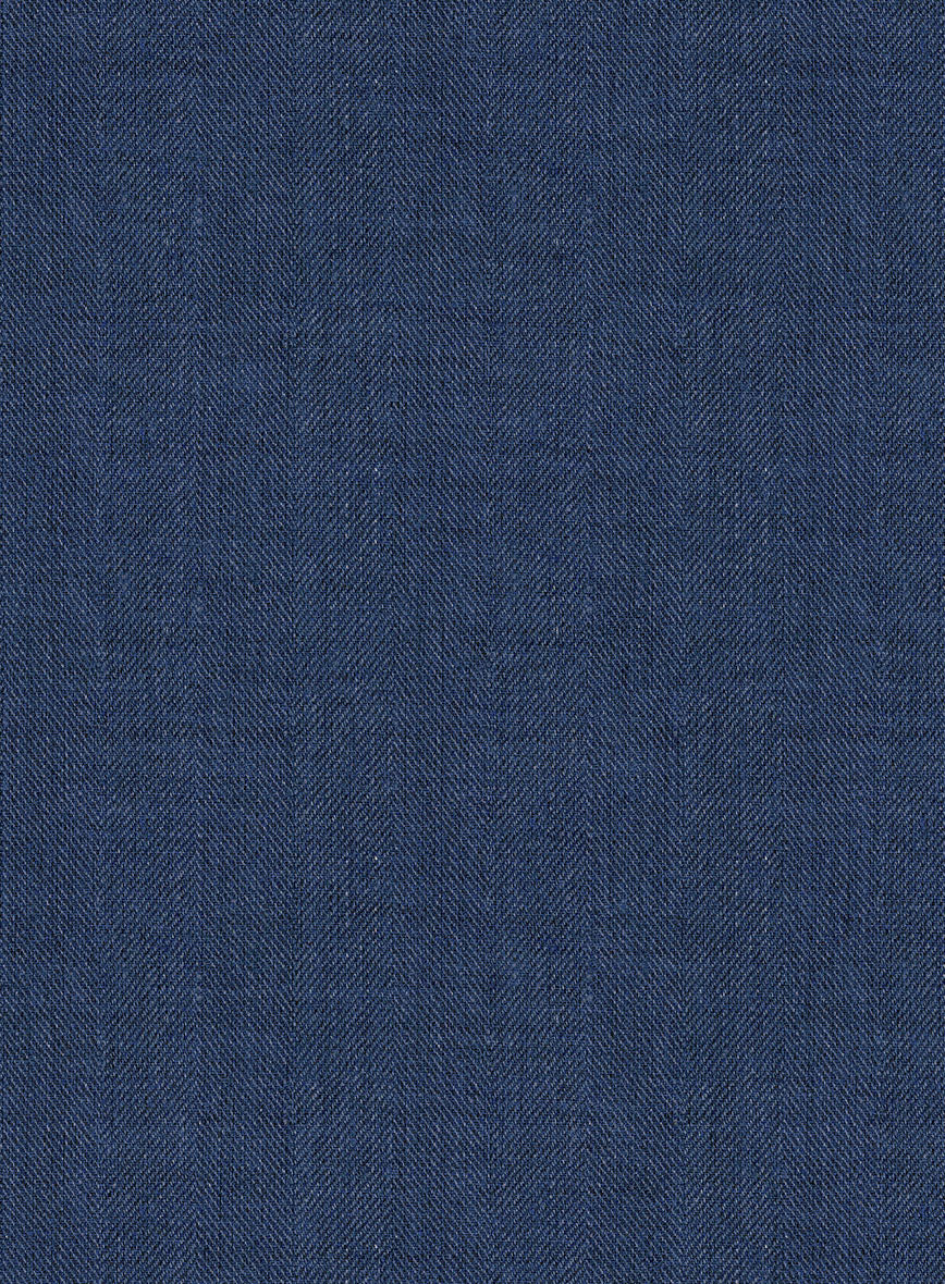Campari Indigo Linen Suit - StudioSuits