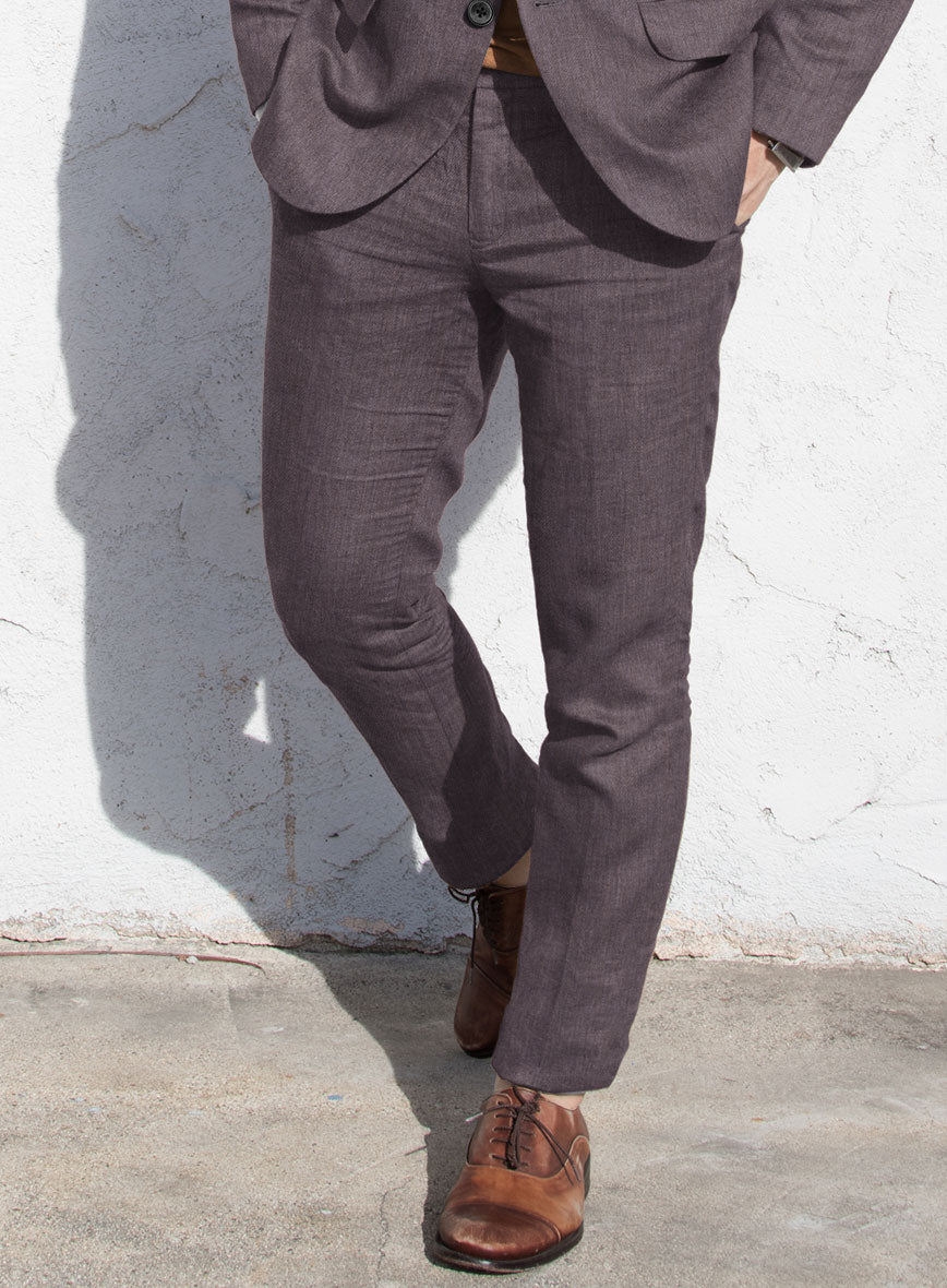 Campari Mystic Mauve Linen Suit - StudioSuits