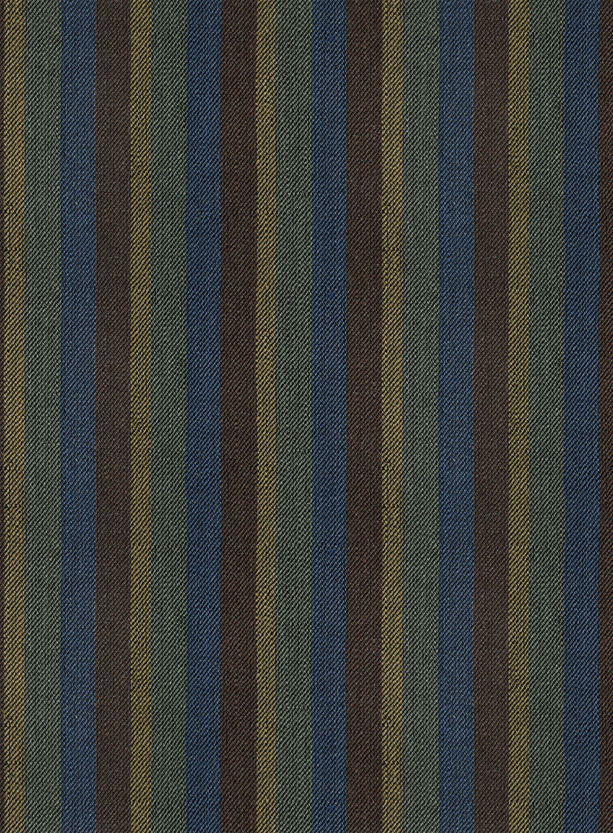 Campari Somber Stripe Linen Suit - StudioSuits