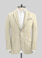 Campari Vama Stripe Linen Jacket - StudioSuits