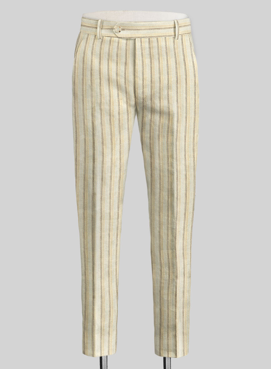 Campari Vama Stripe Linen Pants - StudioSuits