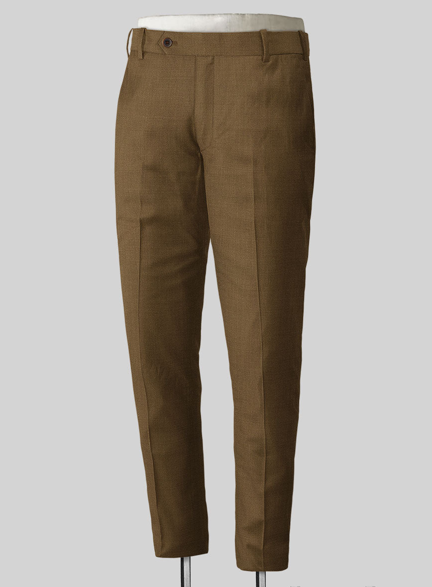 Caramel Brown Wool Suit - StudioSuits