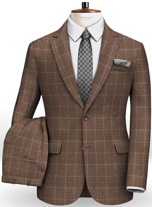 Cashmere Flannel Rich Wool Suit - StudioSuits