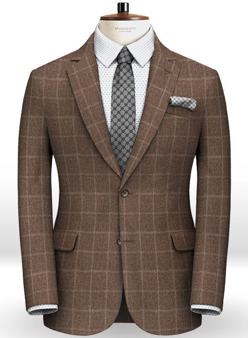 Cashmere Flannel Rich Wool Suit - StudioSuits
