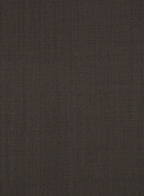 Caviar Brown Mini Pin Checks Wool Pants - StudioSuits