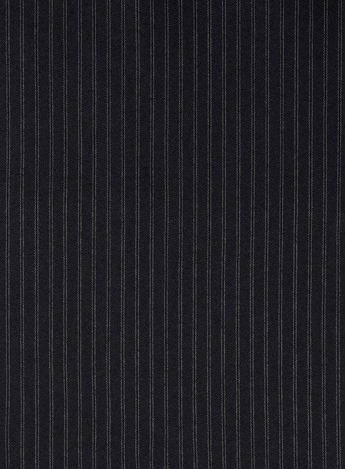 Charles Clayton Rifael Blue Stripe Wool Cashmere Jacket - StudioSuits
