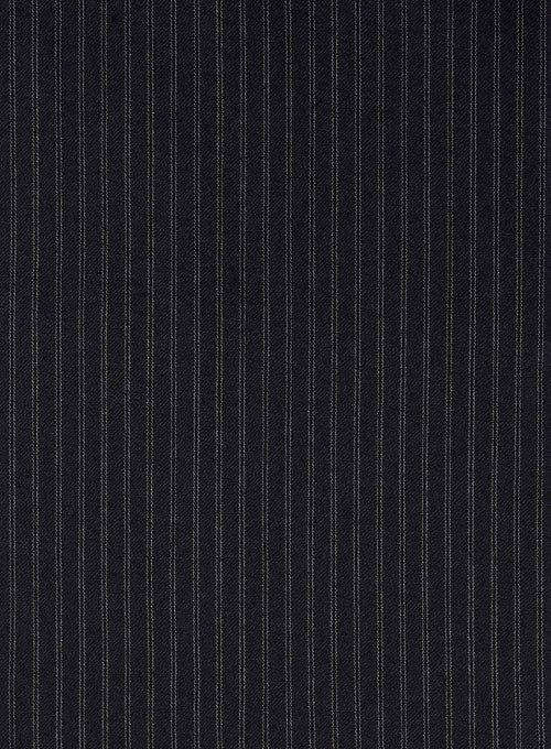 Charles Clayton Rifael Blue Stripe Wool Cashmere Jacket - StudioSuits