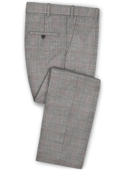Cerruti Dotore Light Gray Wool Pants - StudioSuits