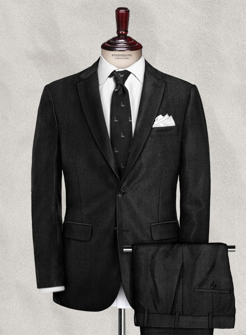 Cerruti Erado Black Wool Suit - StudioSuits