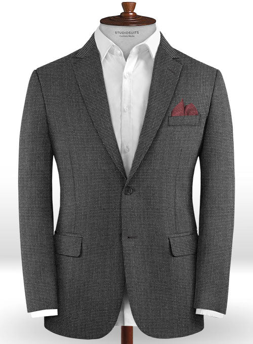 Cerruti Intara Gray Wool Silk Linen Jacket - StudioSuits