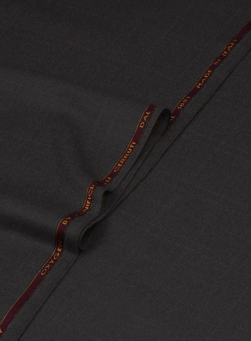 Cerruti Pisce Black Wool Silk Suit - StudioSuits