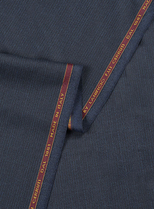 Cerruti Pispia Blue Wool Suit - StudioSuits
