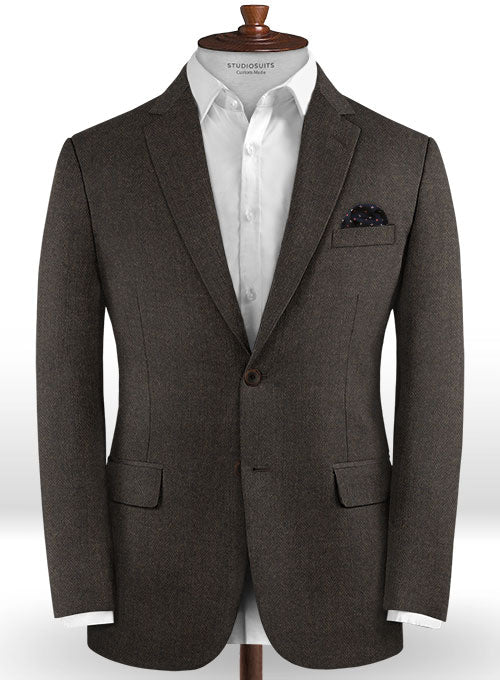 Cerruti Pittoe Brown Wool Silk Linen Suit - StudioSuits