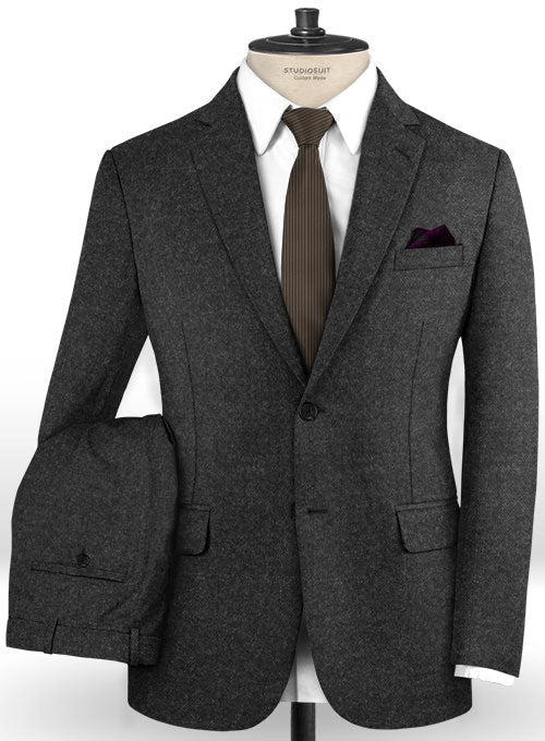 Cerruti Prazie Charcoal Wool Suit - StudioSuits