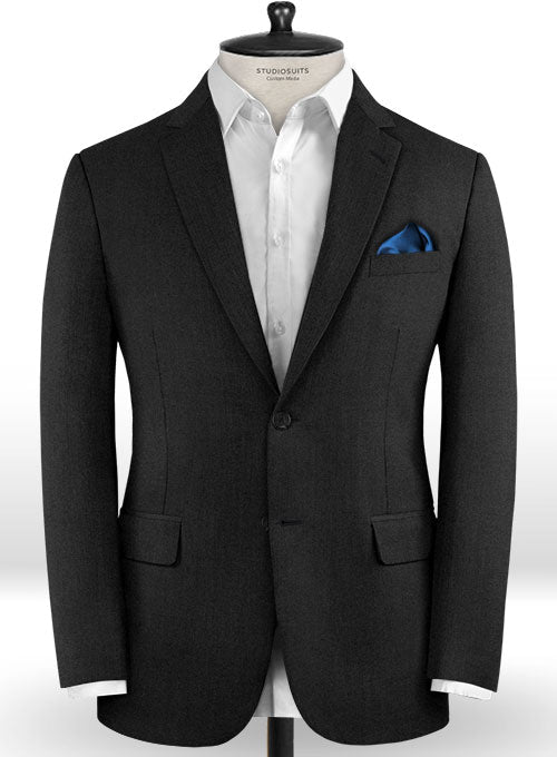 Cerruti Zavore Black Wool Suit - StudioSuits